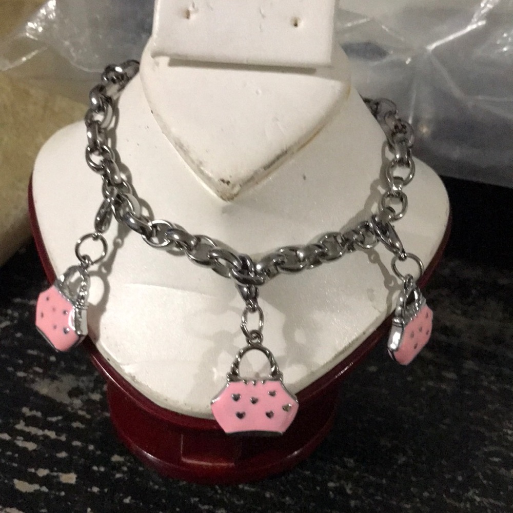 Purse charm bracelet
